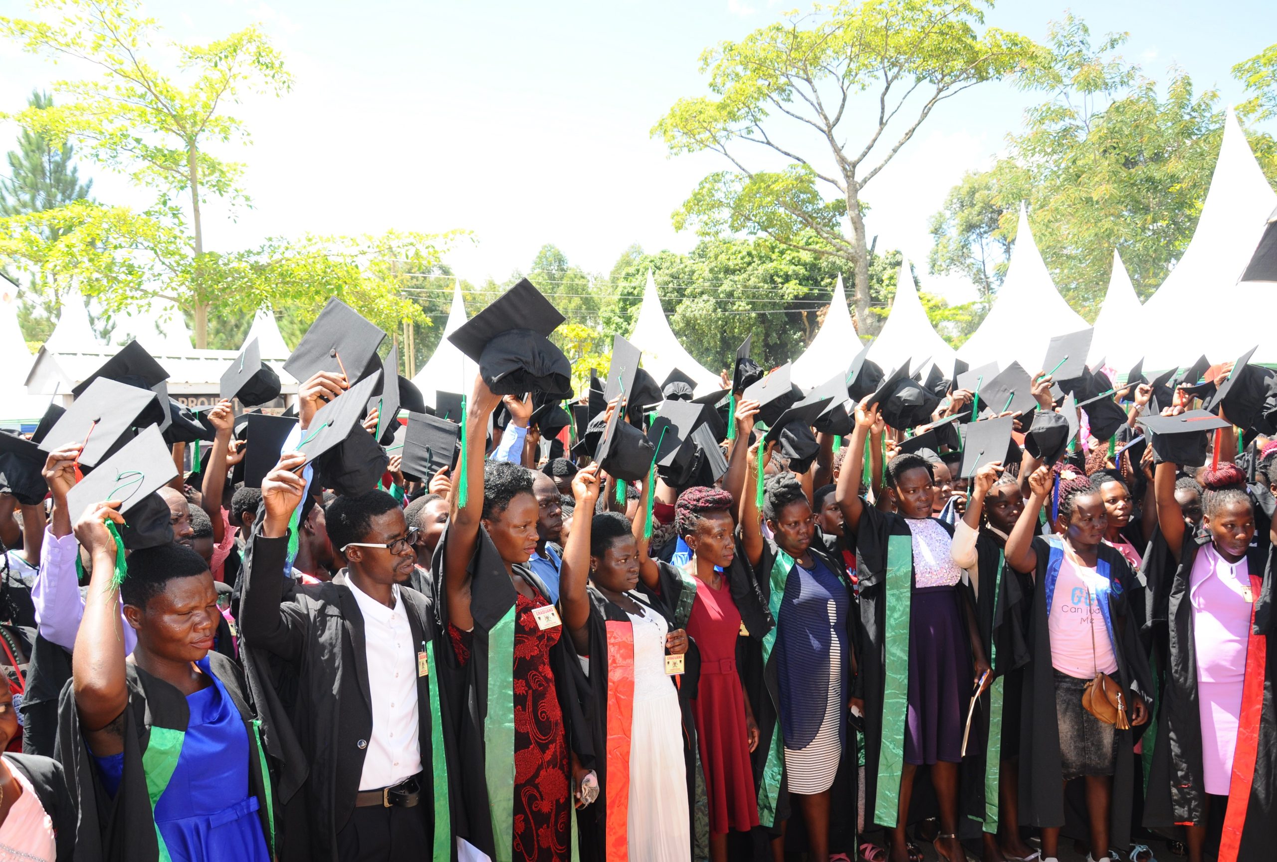 People at graduation